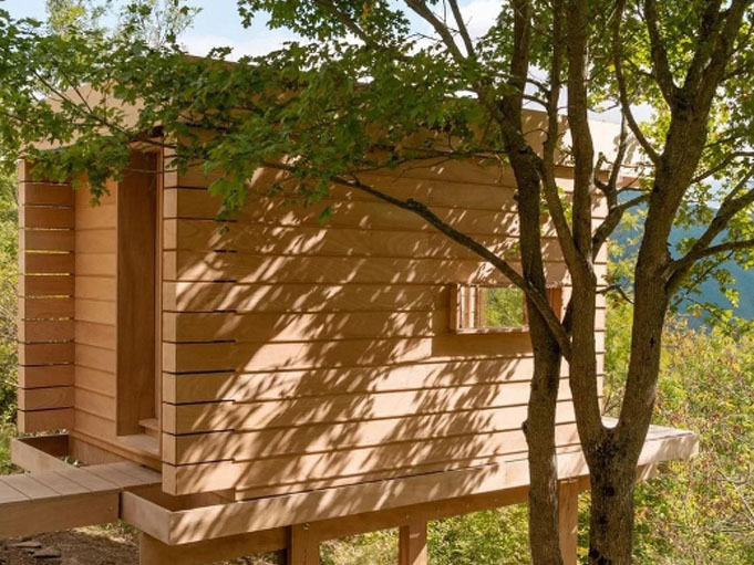 Outdoor Chalet Garden Mobile Home for Short Stays Wooden Houses, Wood Tiny House