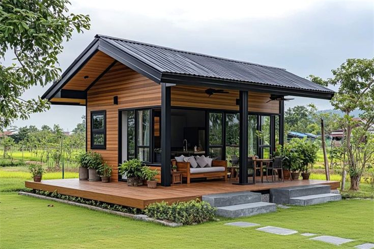 Luxury Prefabricated Wooden House Tiny Home Mobile House Prefab Cabin Miniature House Comfortable Residence