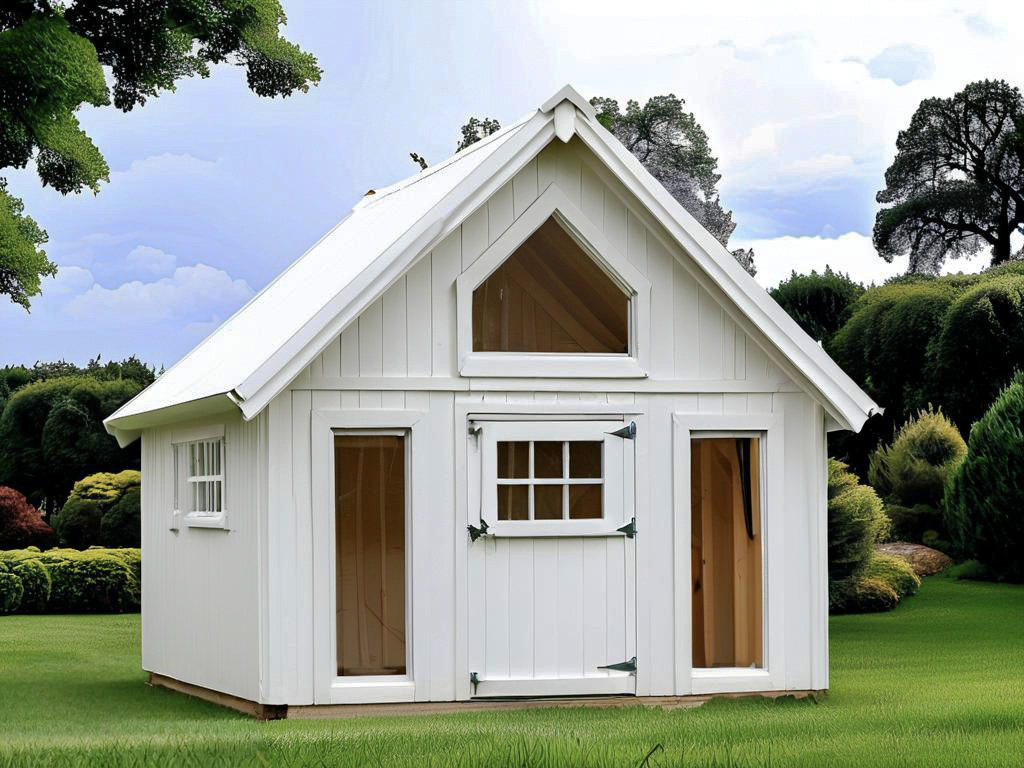 Jushan Engineering Unveils Charming White Small Wooden House for Huizhou Client