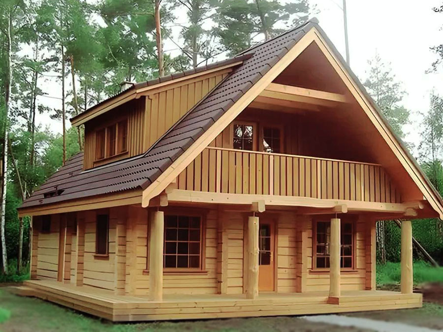 Rustic-Chic Two-Story Small Wooden House Debuts in Foshan Countryside