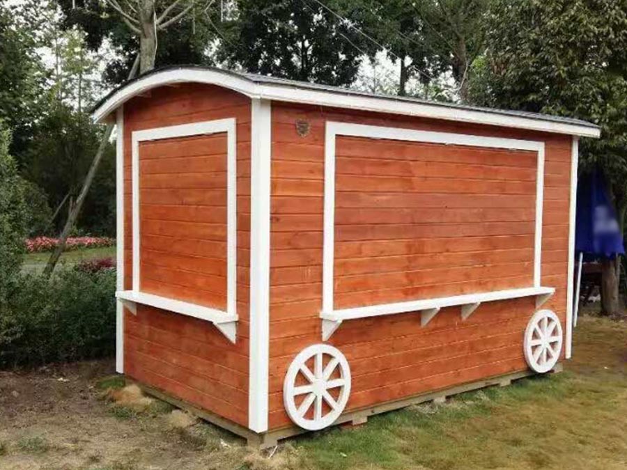 Portable 10m2 Small Wooden House Kiosk Revolutionizes Mobile Retail