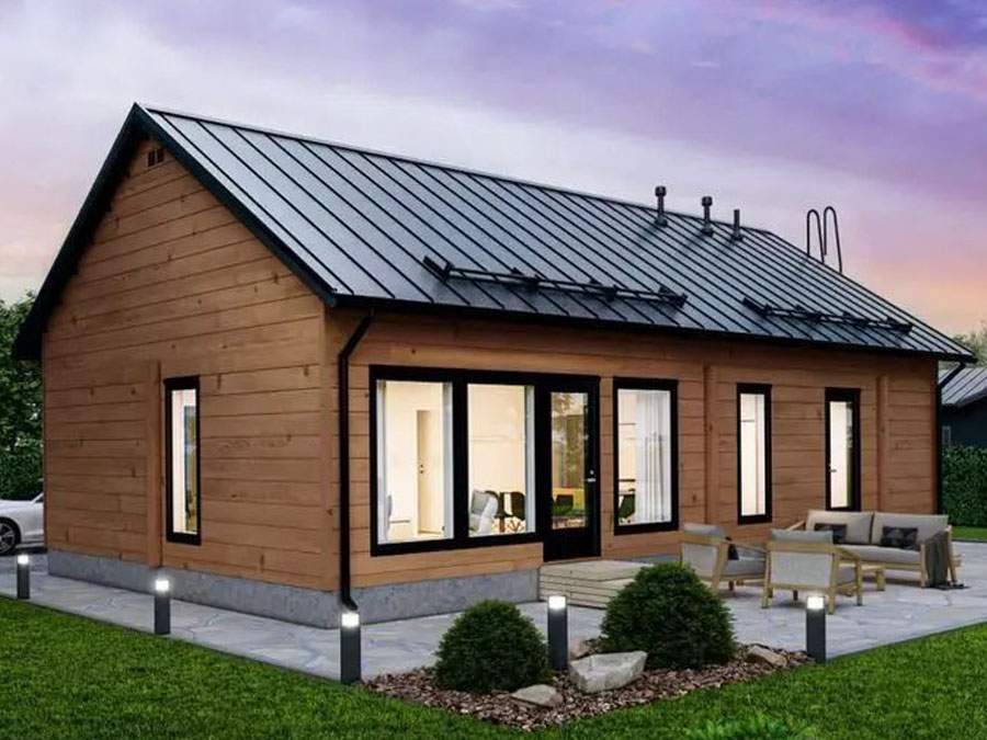 Eco-Friendly Small Wooden House Villa Blends Comfort with Nature