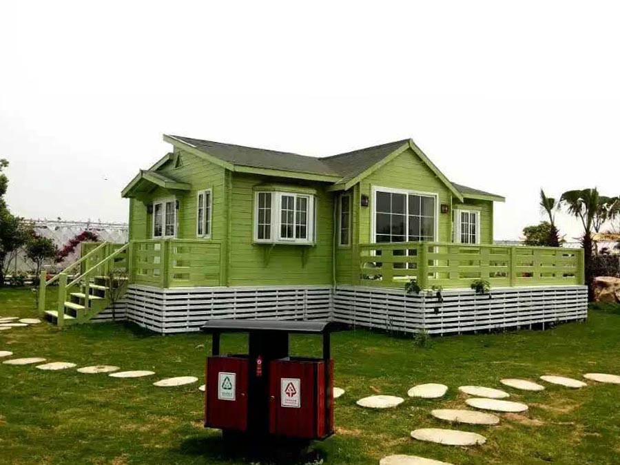 small wooden house