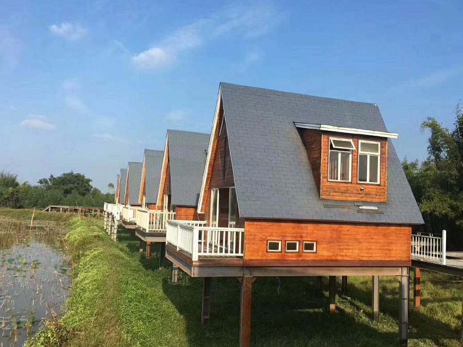 small wooden house