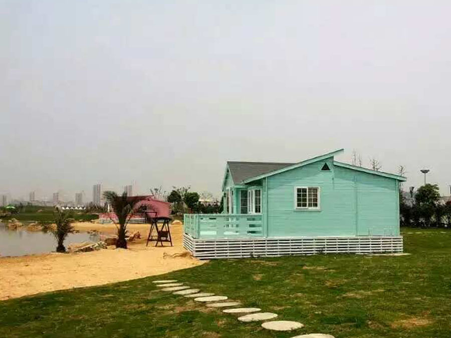 small wooden house